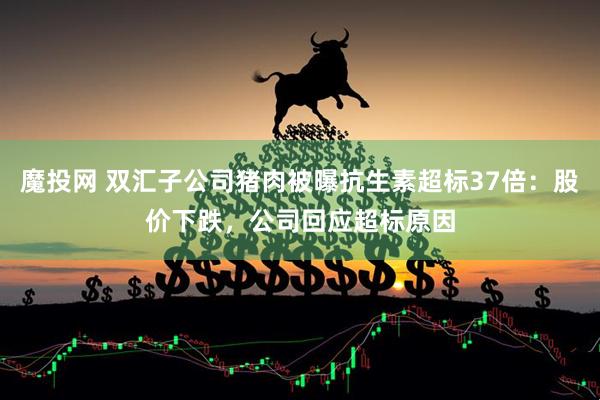 魔投网 双汇子公司猪肉被曝抗生素超标37倍：股价下跌，公司回应超标原因